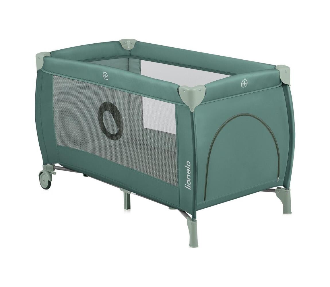 Lionelo Lionelo - Cestovní postýlka STEFI PLUS Green Olive