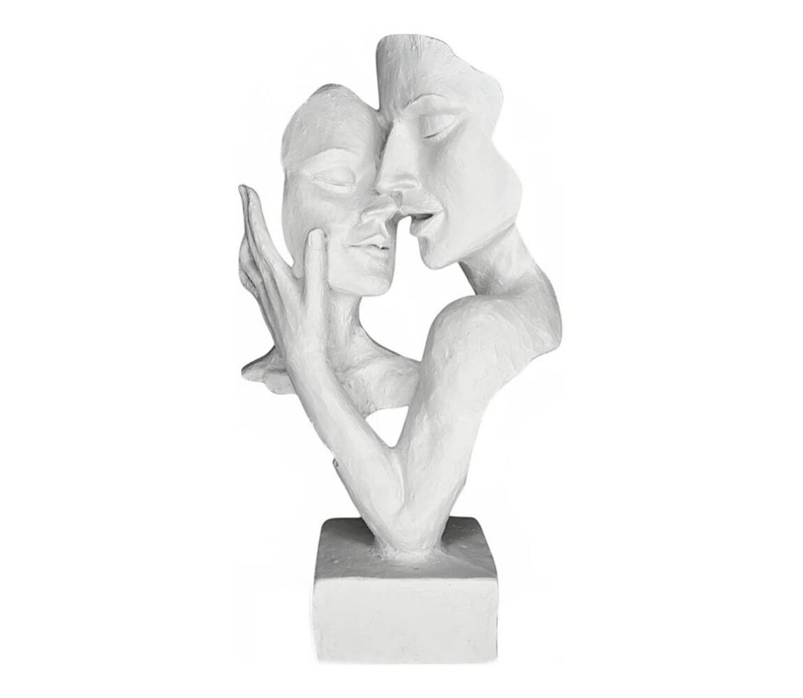 Estilo Home Stolní dekorace 29x9x17 cm pryskyřice/bílá