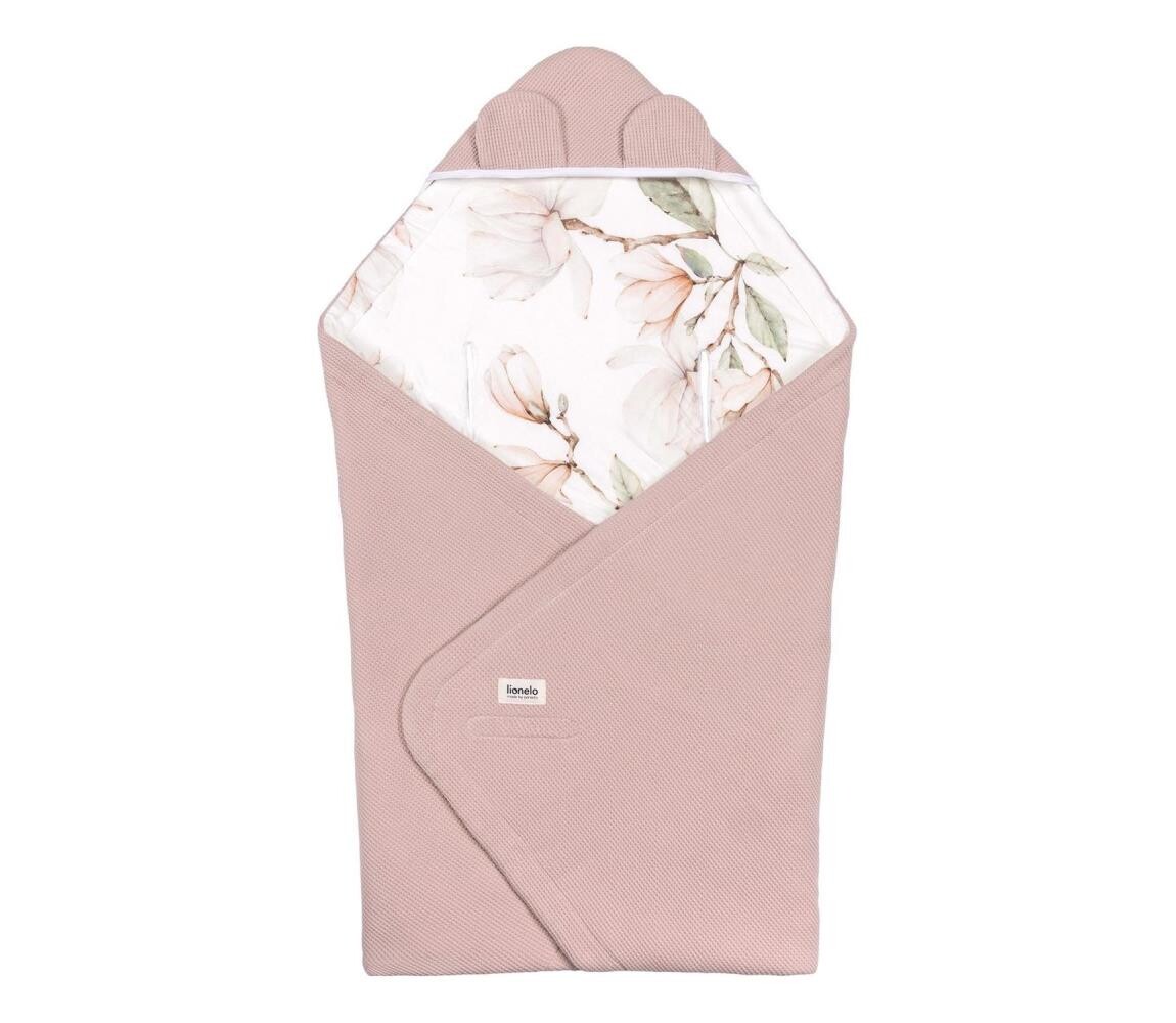 Lionelo Lionelo - Zavinovačka do autosedačky TRAVEL SWADDLE 90x90 cm Beige Magnolia