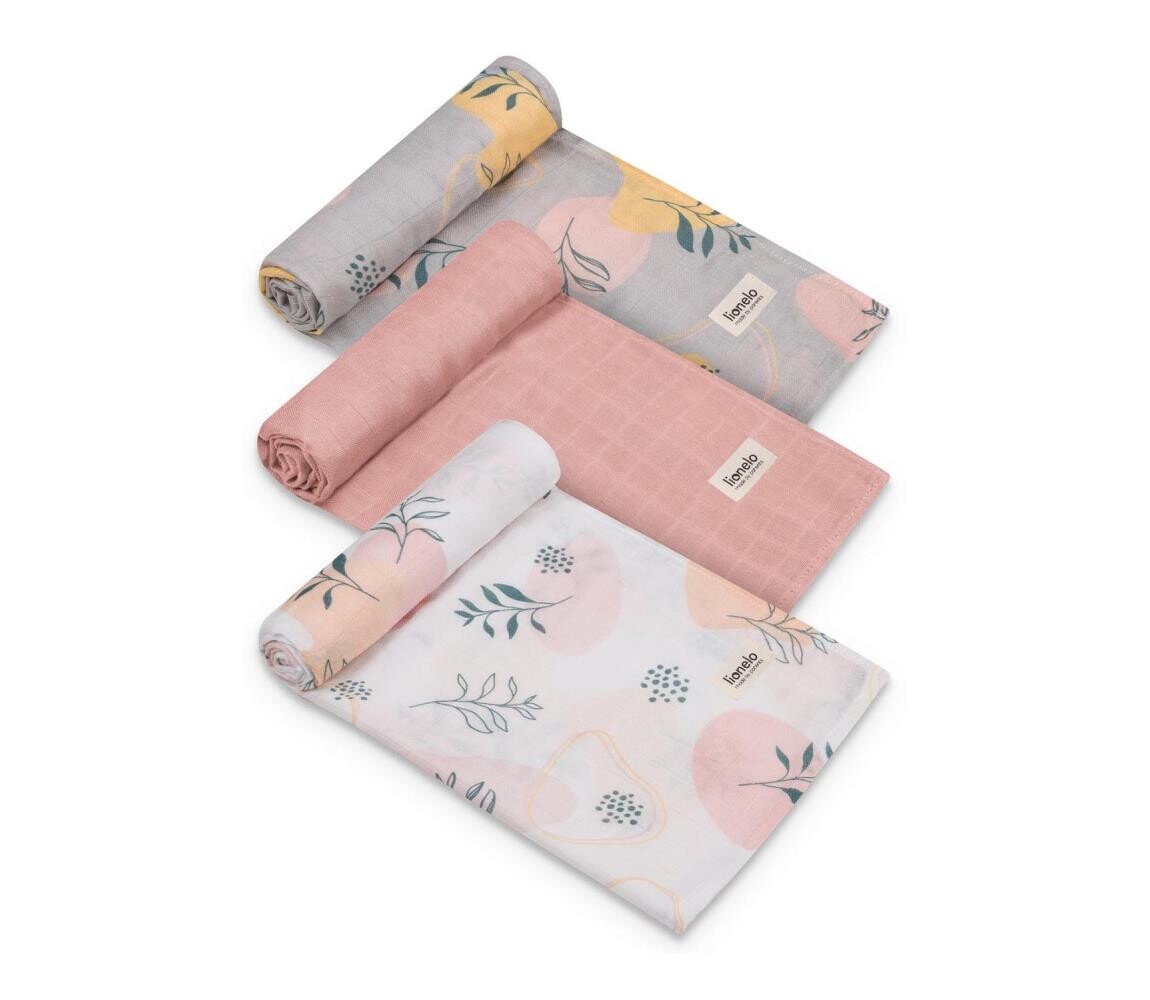 Lionelo Lionelo - SADA 3x Bambusová plena BAMBOO SET 70x70 cm Leaf