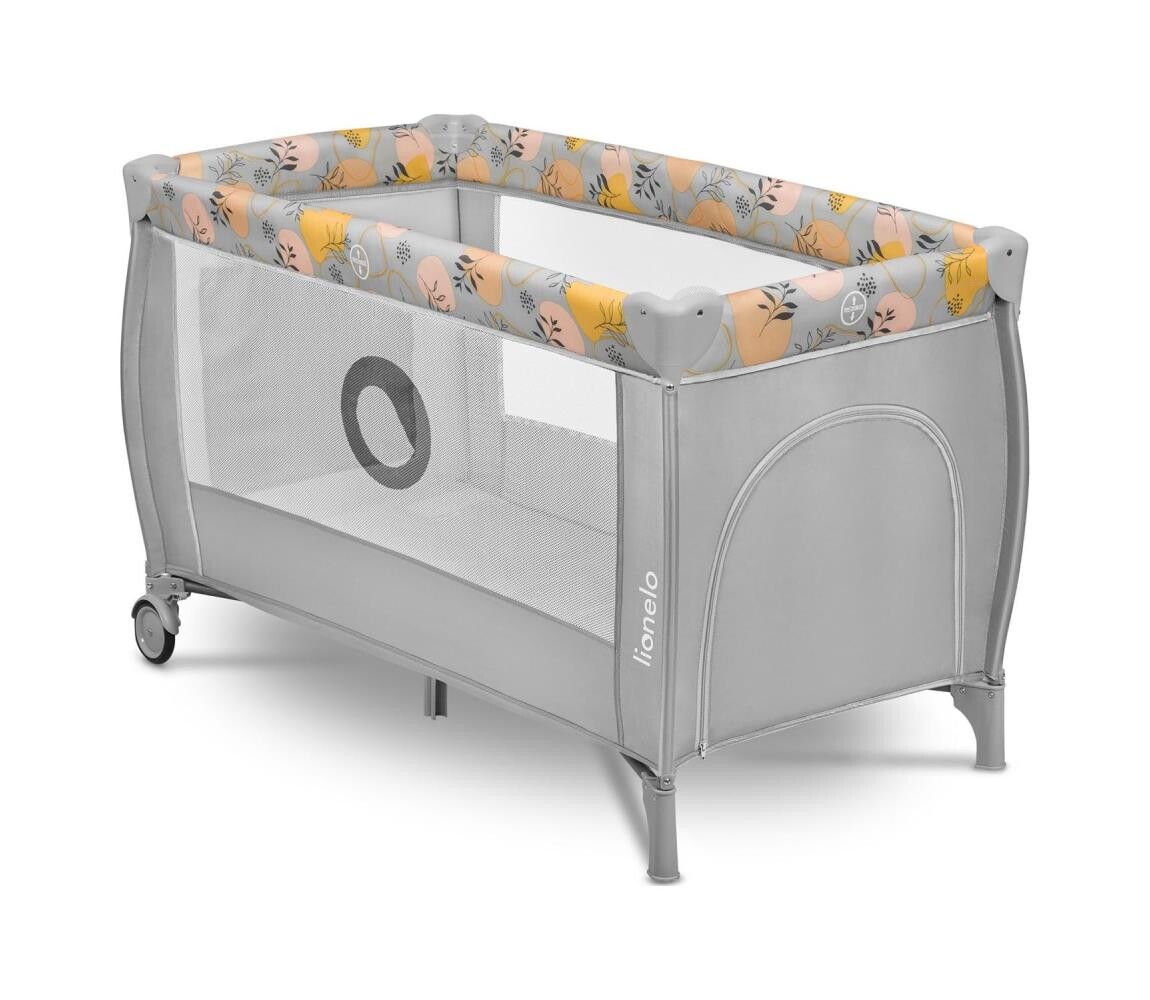 Lionelo Lionelo - Cestovní postýlka STEFI PLUS Pink Yellow