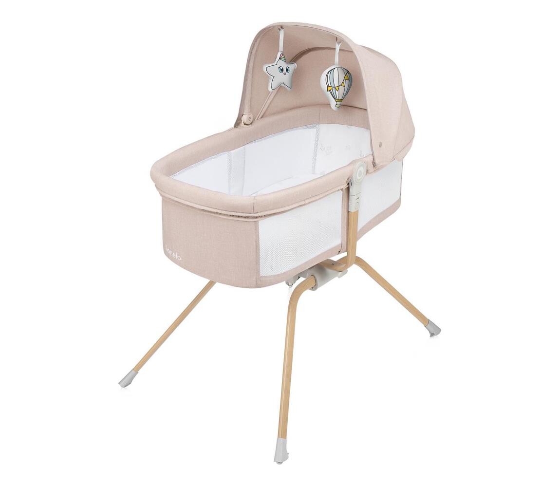 Lionelo Lionelo - Cestovní postýlka MALIN EVO Beige Natural