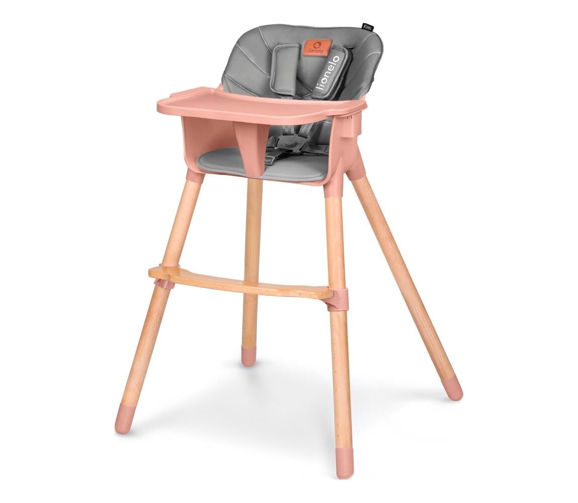 Lionelo Lionelo - Dětská jídelní židle KOEN Pink Rose