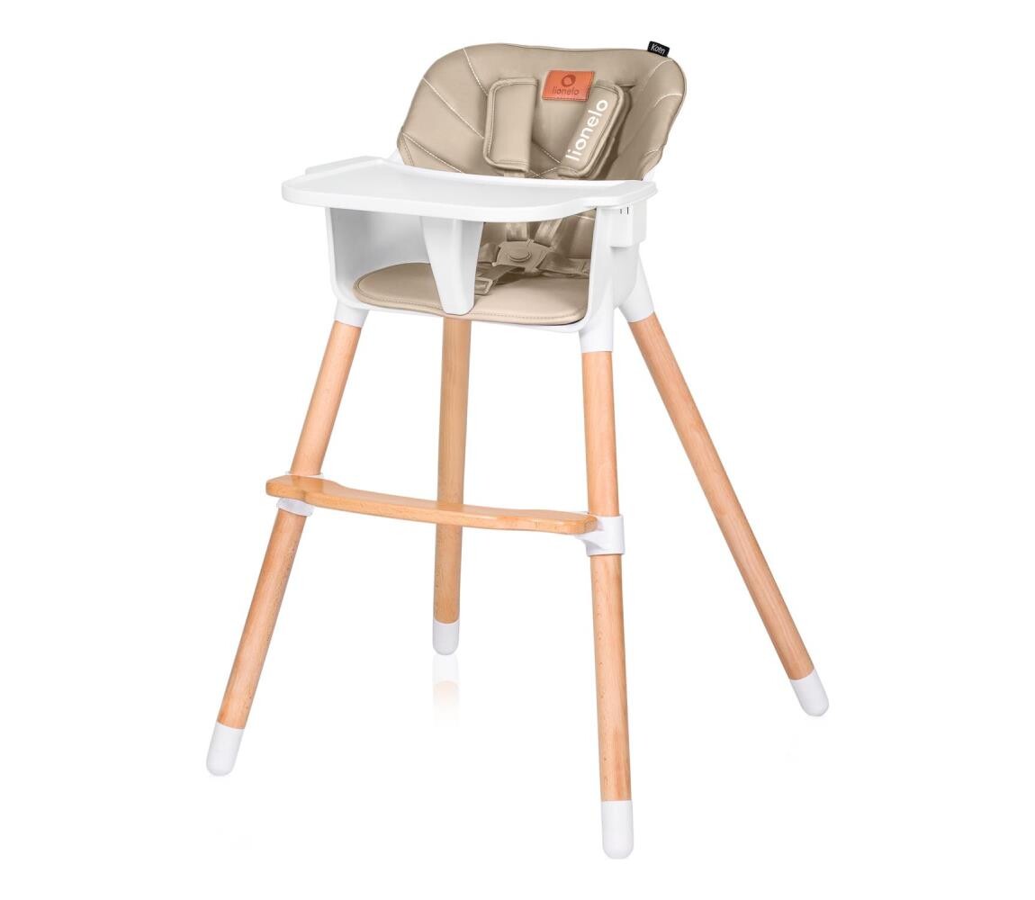 Lionelo Lionelo - Dětská jídelní židle 2v1 KOEN Beige Sand