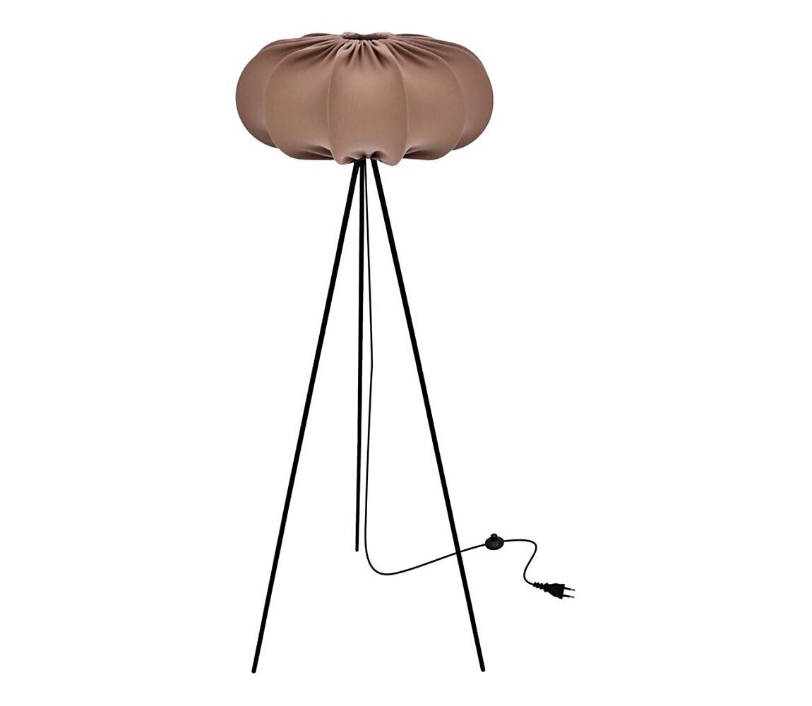 Stojací lampa CAFEE 1xE27/40W/230V hnědá/černá