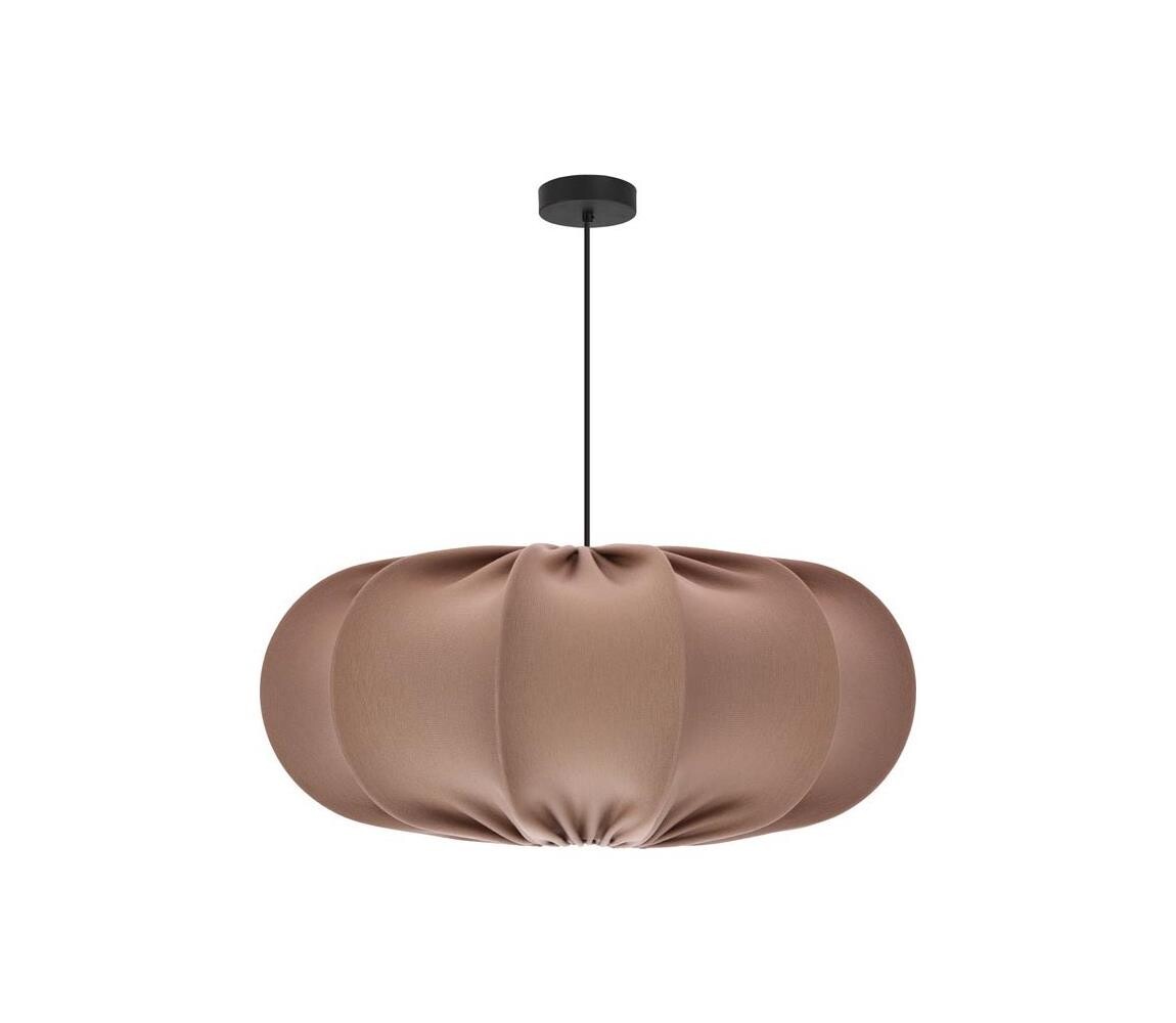 Lustr na lanku CAFEE 1xE27/40W/230V pr. 52 cm hnědá