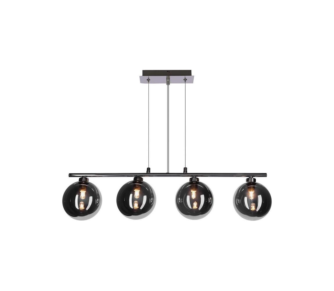 Lustr na lanku SOMUL 4xG9/20W/230V kouřová černá