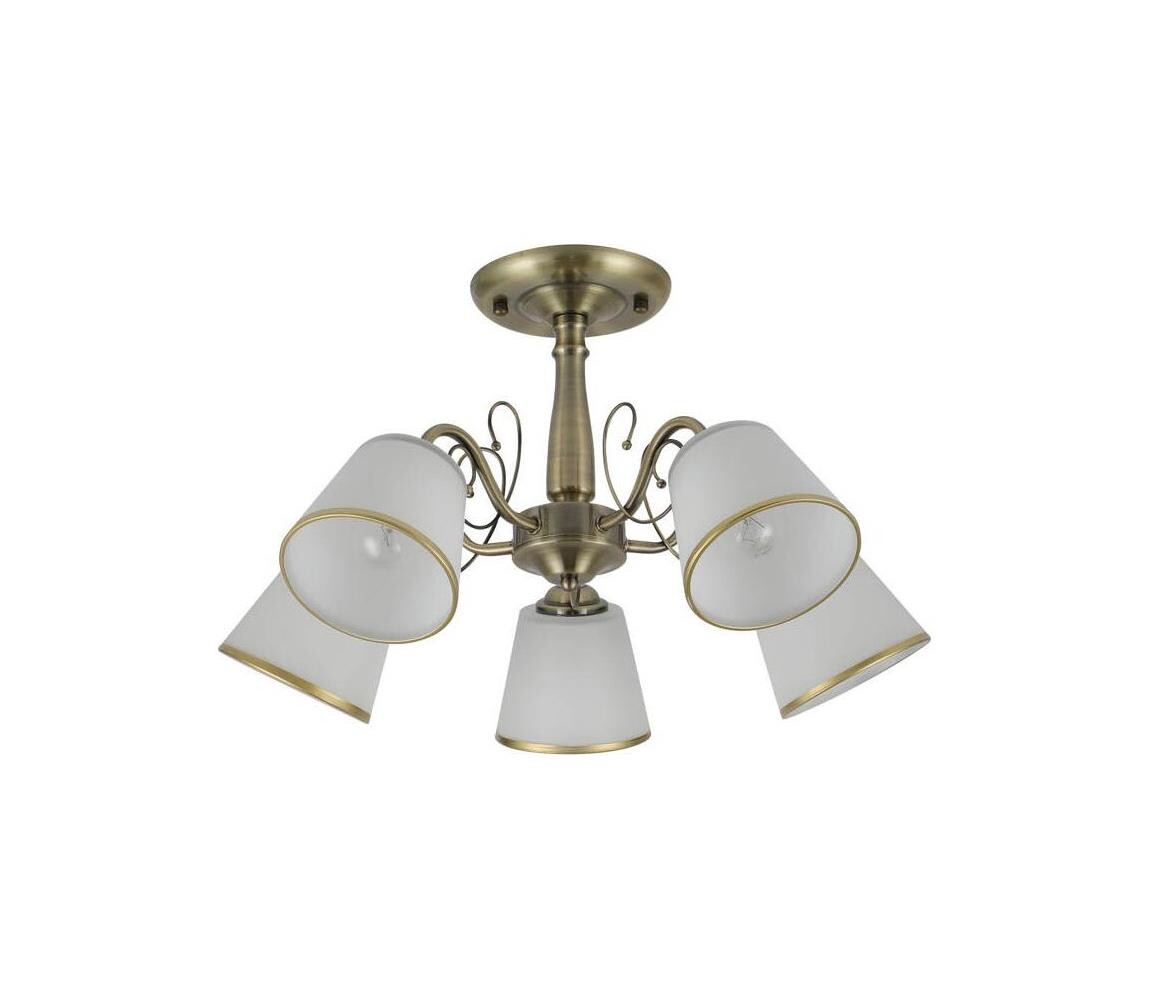 Lustr na tyči LOSANNA 5xE14/40W/230V mosaz