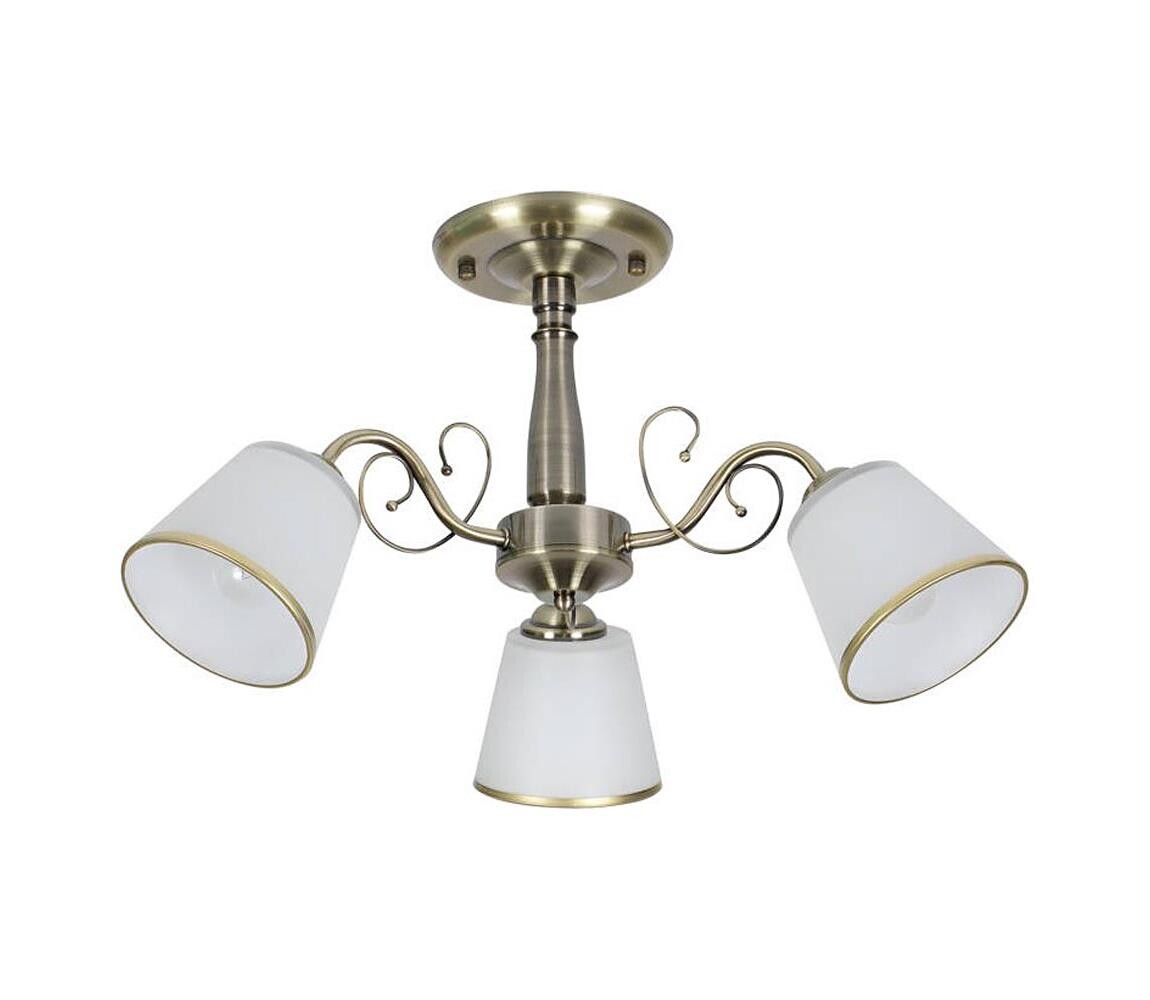 Lustr na tyči LOSANNA 3xE14/40W/230V mosaz