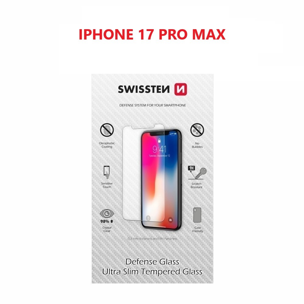 Tvrzené sklo Swissten pro Apple iPhone 17 Pro Max