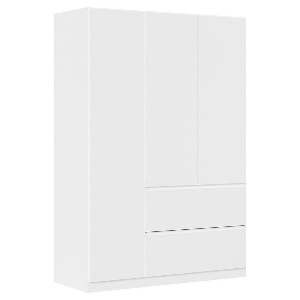 Rauch Möbel ŠATNÍ SKŘÍŇ S OTOČNÝMI DVEŘMI, bílá, 136/197/54 cm