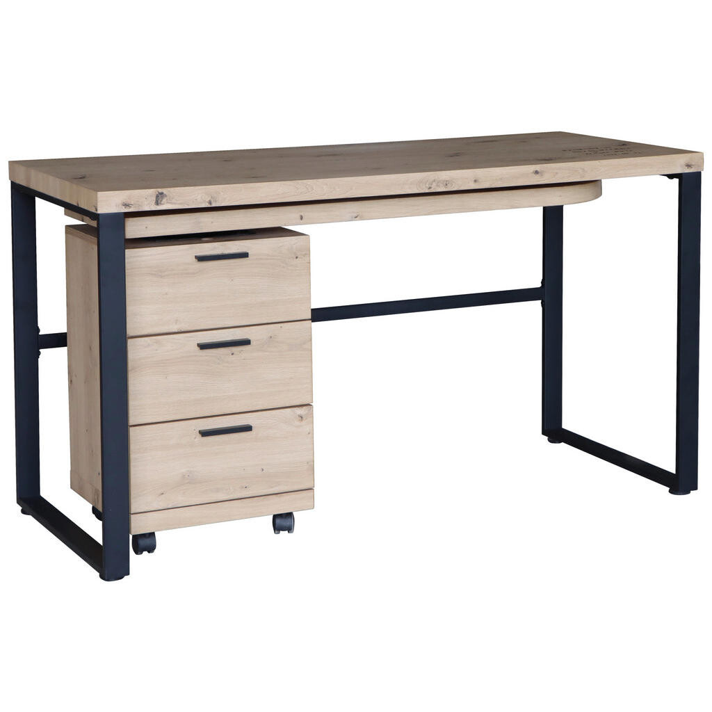 Venda PSACÍ STŮL, černá, barvy dubu, 140/60/76 cm