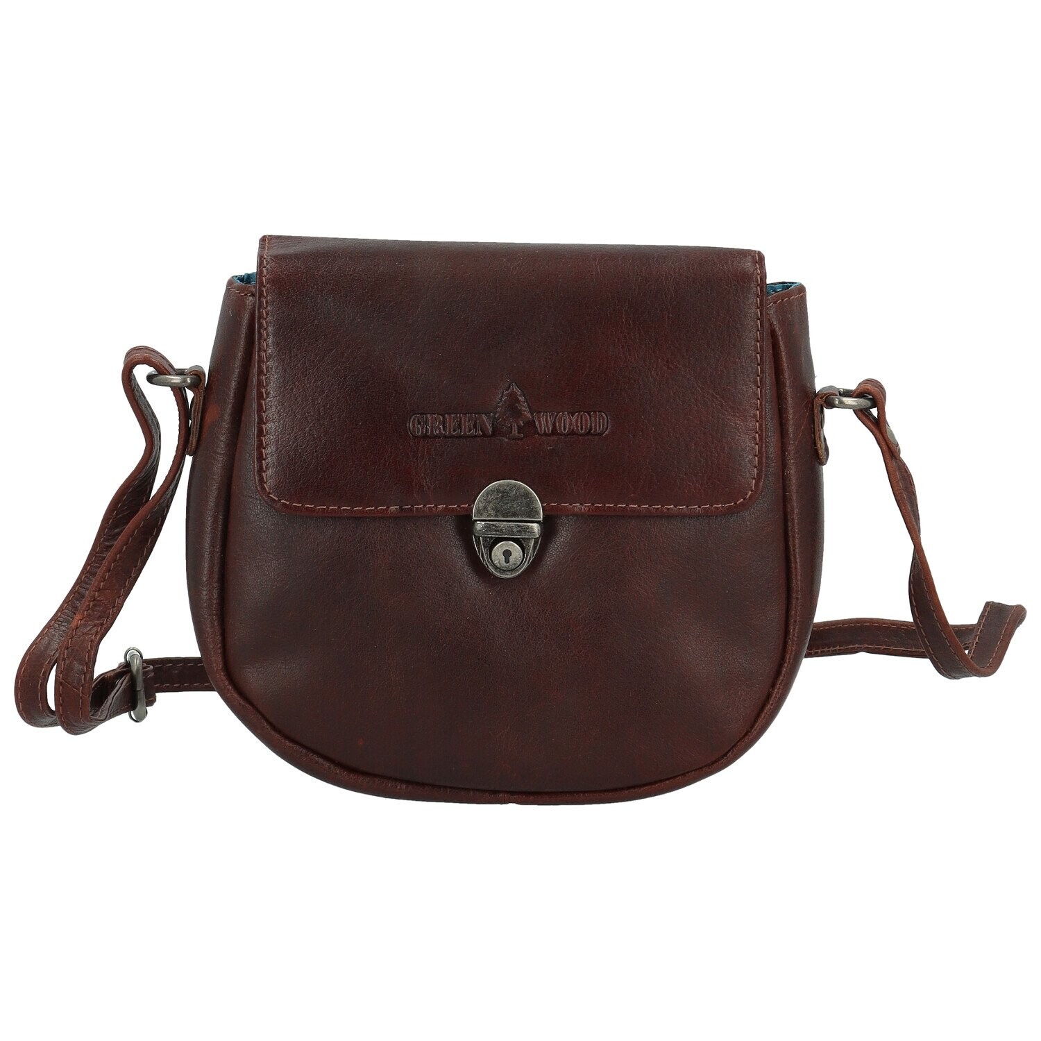 Dámská kožená crossbody kabelka hnědá - Greenwood Wika hnědá