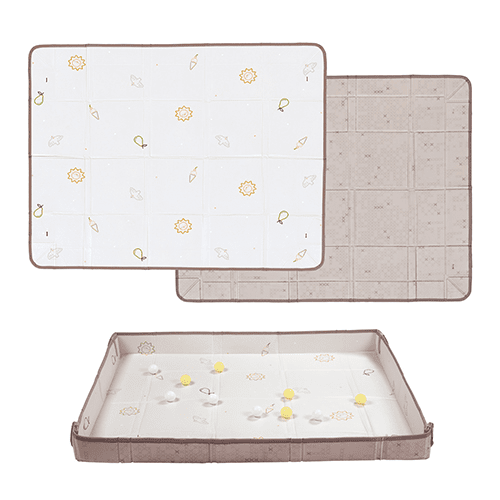 Taf Toys Hrací podložka pěnová s míčky Brown Beige