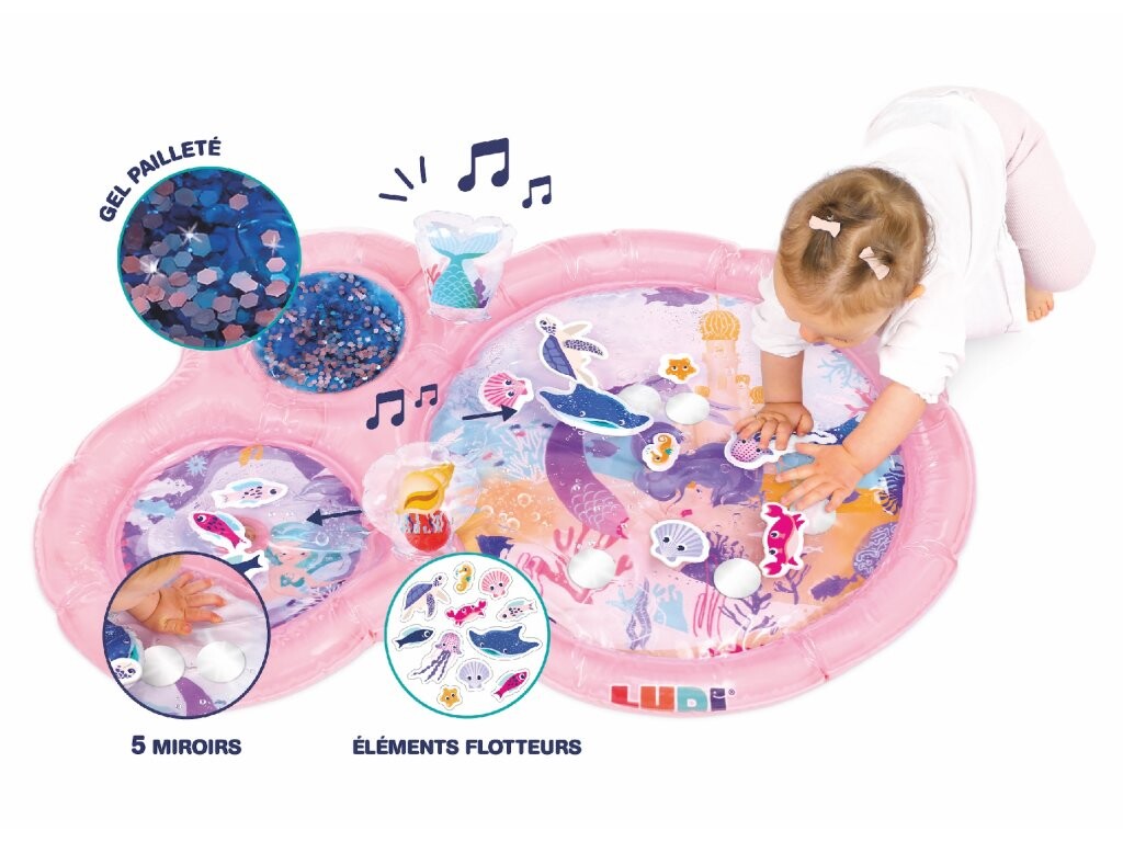 Ludi Podložka na hraní s vodou Mořské víly růžová