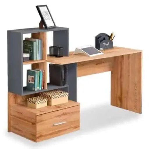 ATAN Psací stůl GROSSO dub wotan/antracit - II.jakost