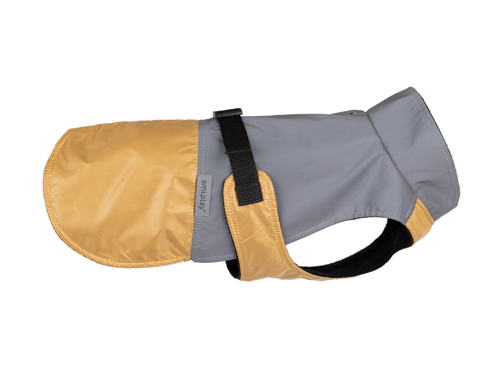 Reflexní pláštěnka pro psy LUNA mustard/hořčicová různé velikosti Rozměr: Rozměr 45 cm - beagle