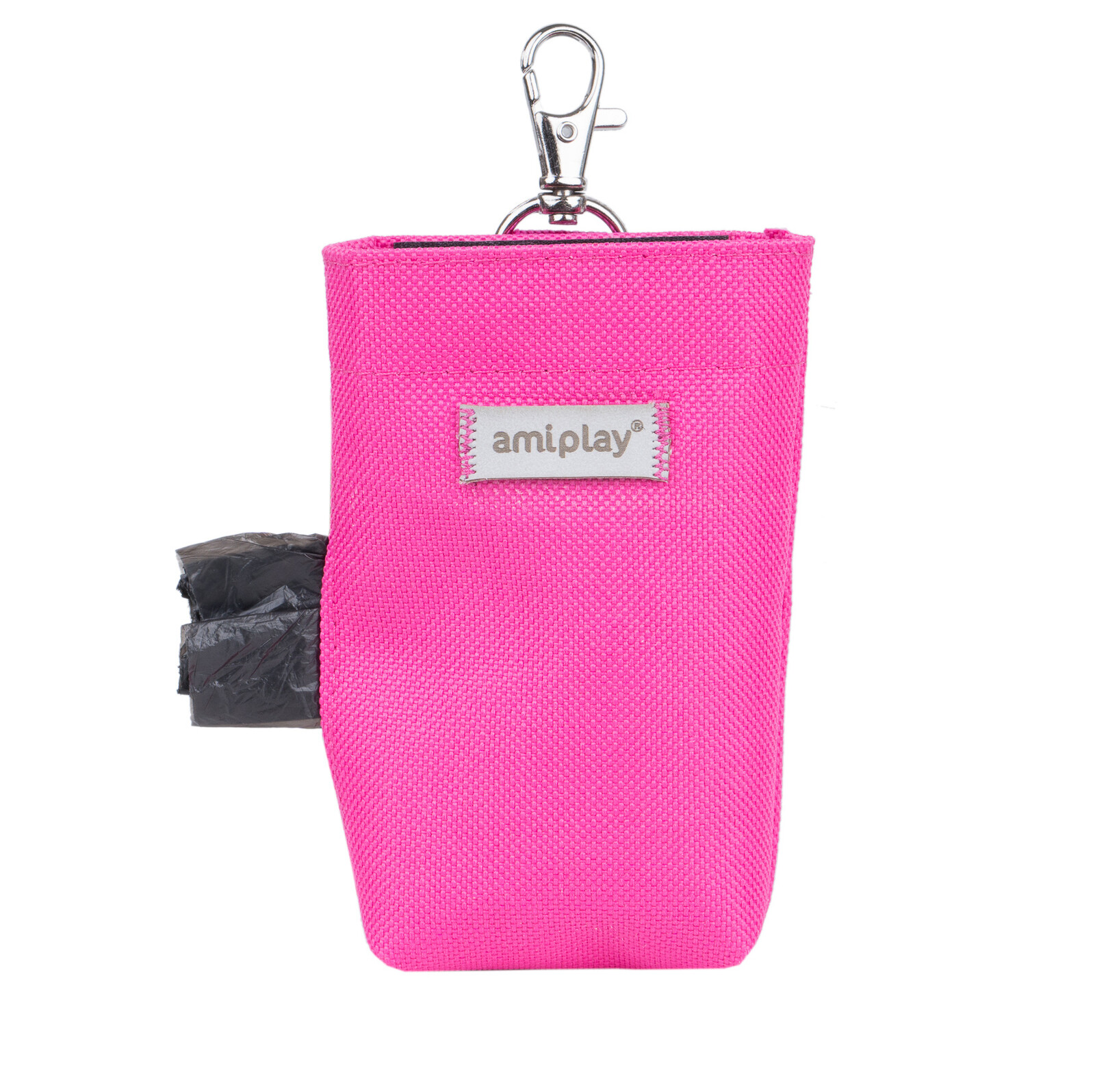 Pouzdro na sáčky na psí exkrementy RUMBA růžová 6x2x11 cm