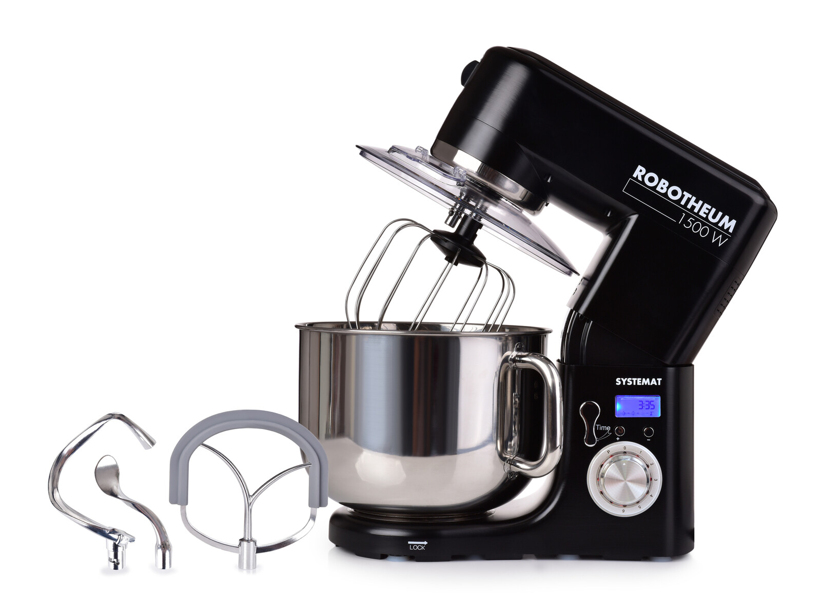 ROBOTHEUM® 1500 W | Kuchyňský robot s dvojhákem, 10 L mísou & celokovovou převodovkou