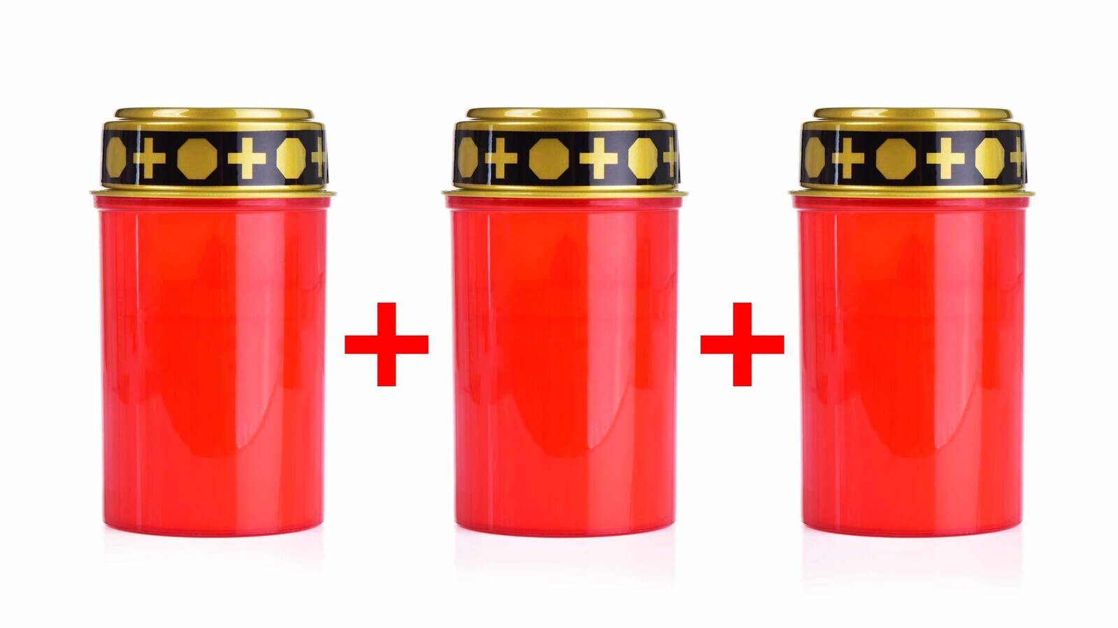 Sada 3 ks | HROBEX® | LED pietní svíce na tužkové baterie  12 cm