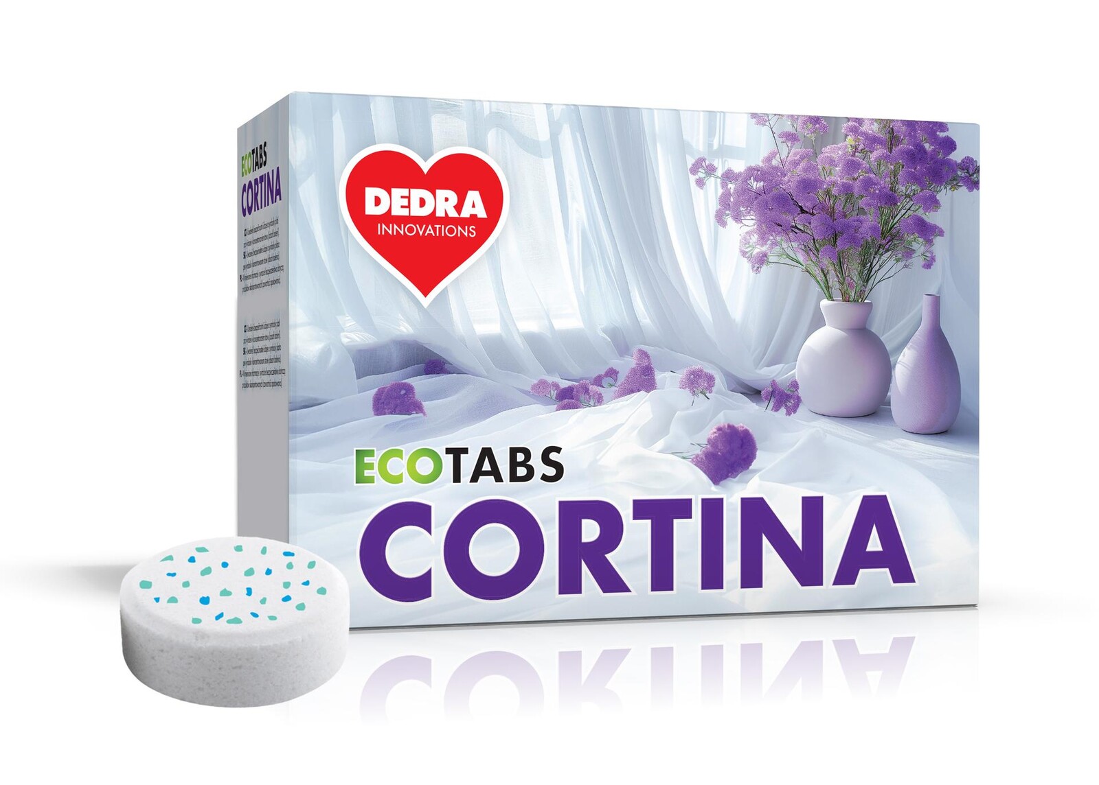 CORTINA | Prací tablety na záclony, krajky & bílé spodní prádlo | 8 praní