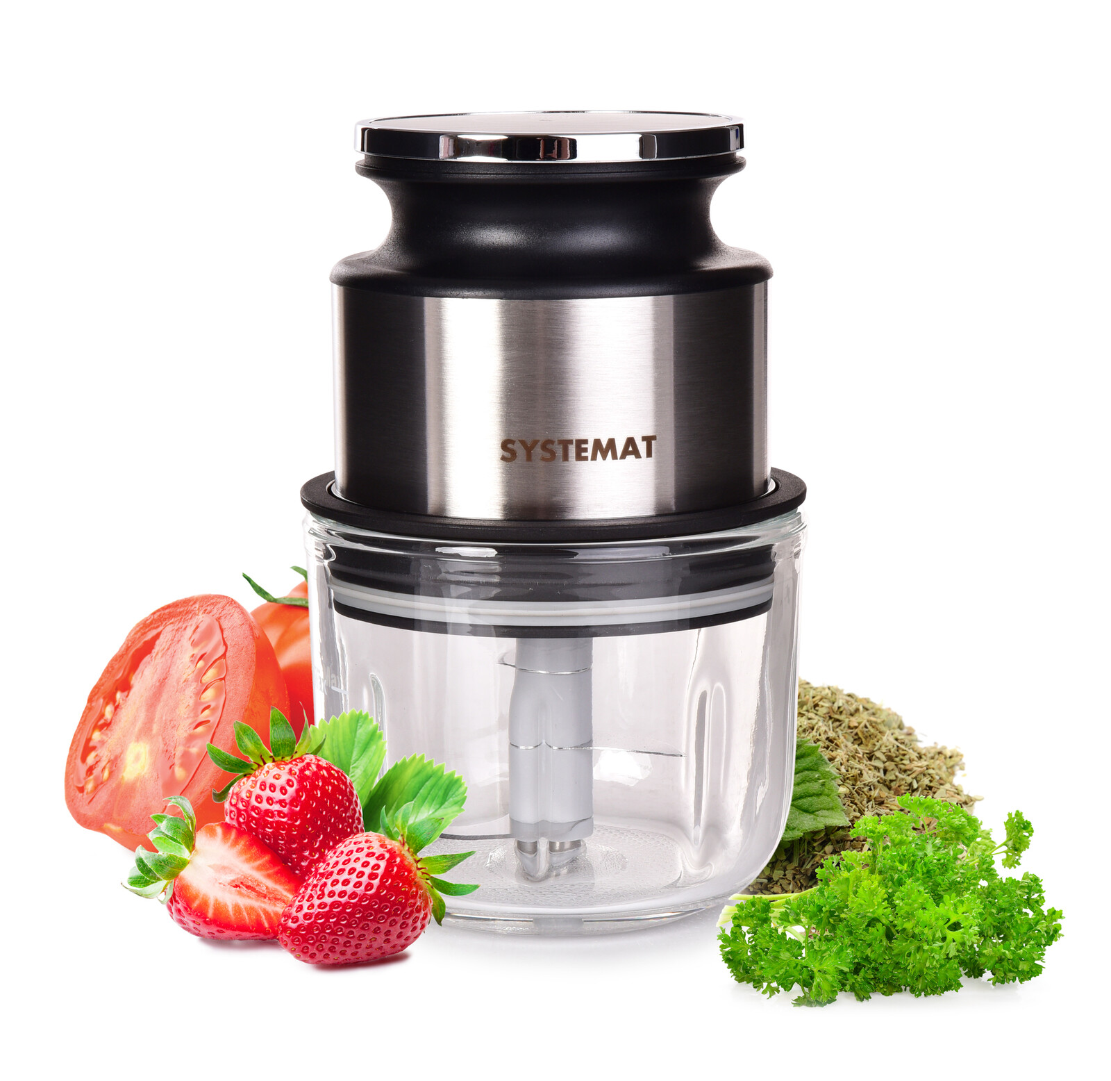 MINISEKÁTOR | USB bezdrátový sekáček 300 ml | na bylinky, cibuli & česnek | dobíjecí mini mixér