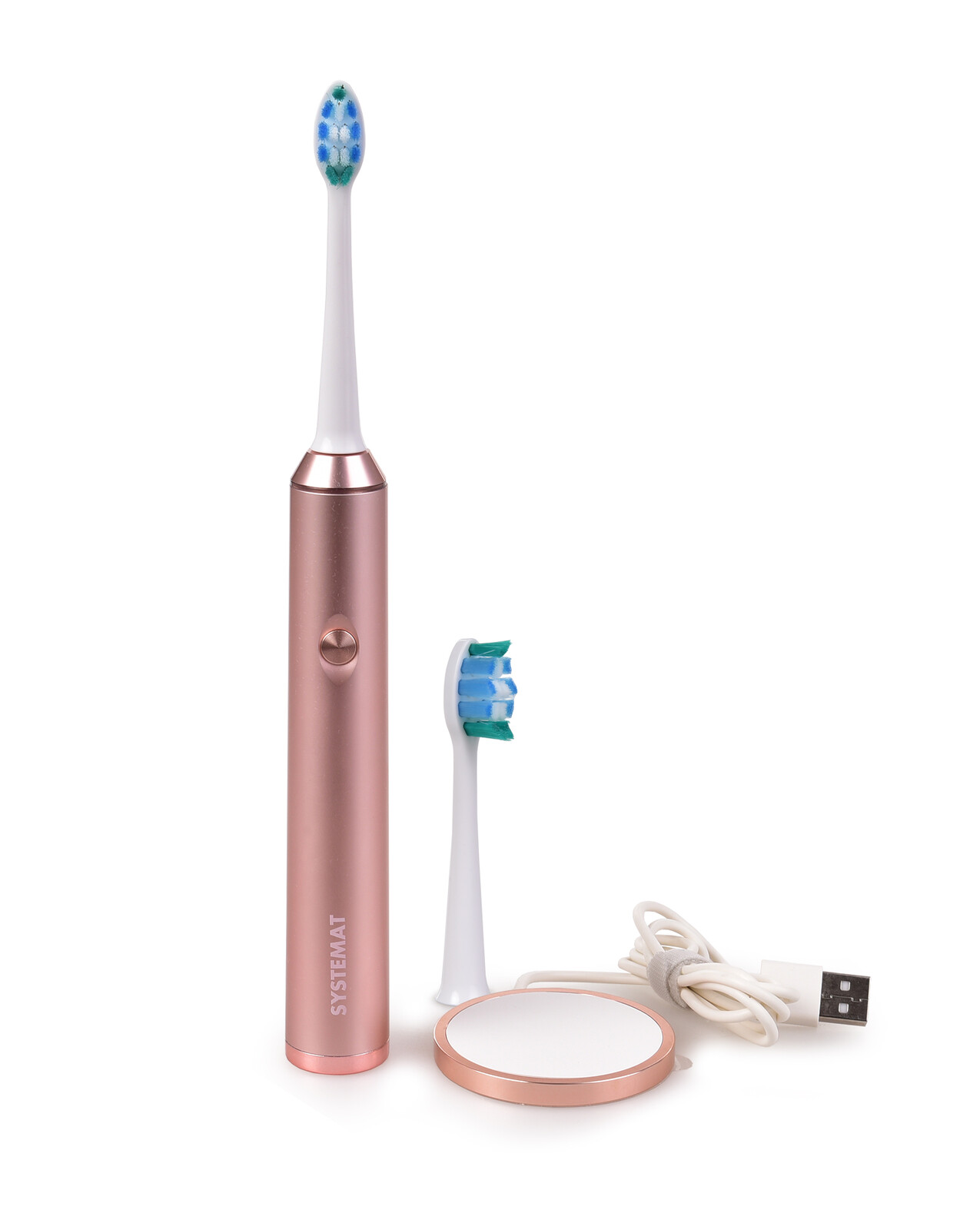 SONISSIMO® NEO | Sonický zubní kartáček 37 000 kmitů | 5 režimů & USB nabíjení metalic pink