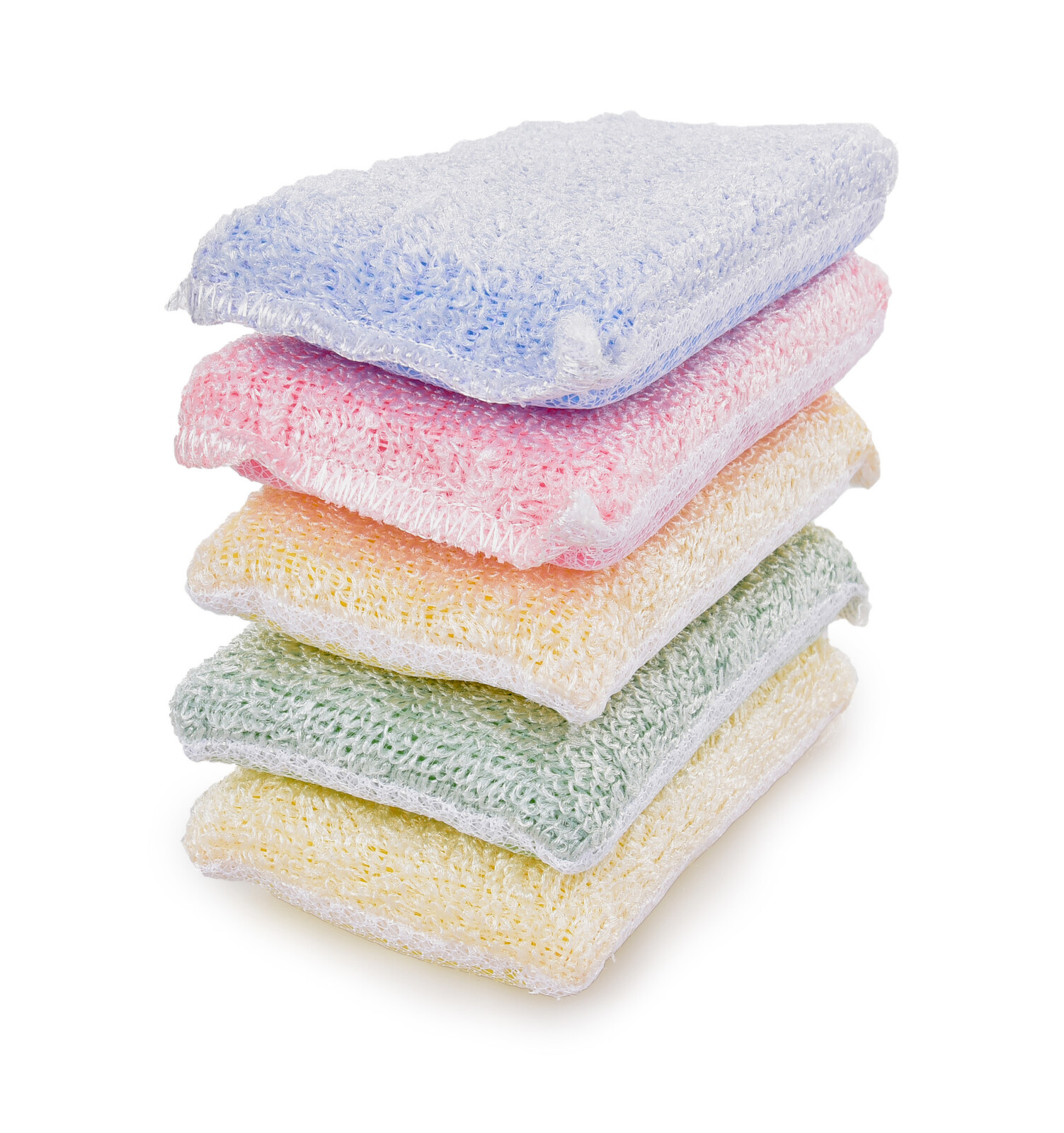 GoEco® | Barevné houbičky z bambusového vlákna | 5 ks | jemné & účinné čištění