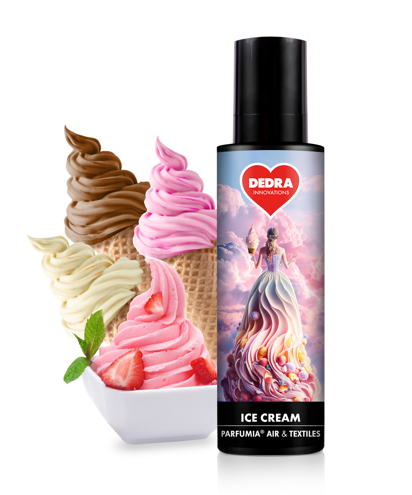 ICE CREAM | Osvěžovač vzduchu & textilií | luxusní parfémový sprej | 250 ml