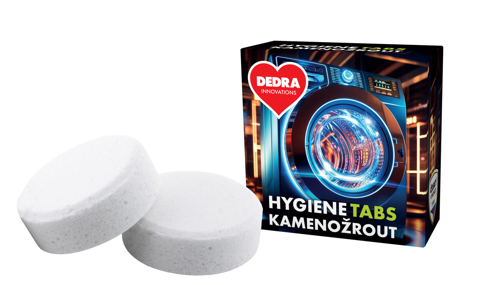 KAMENOŽROUT | čistič pračky proti zápachu & vodnímu kameni tablety 2 x 35 g