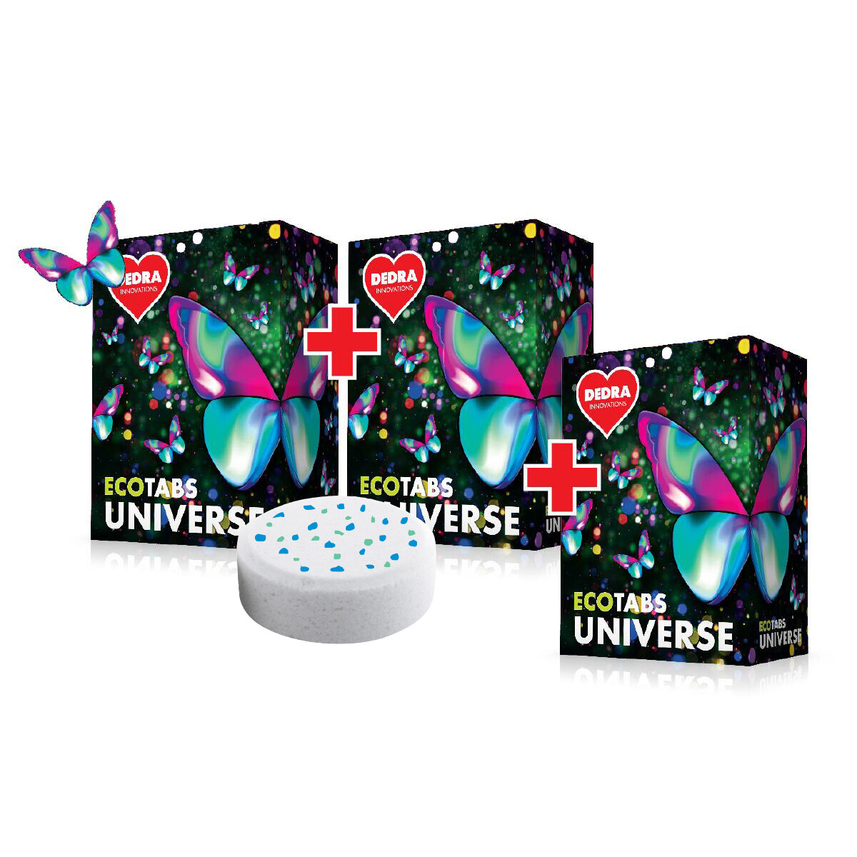 3× UNIVERSE | Tablety na bílé & barevné prádlo | ECOTABS | 78 praní