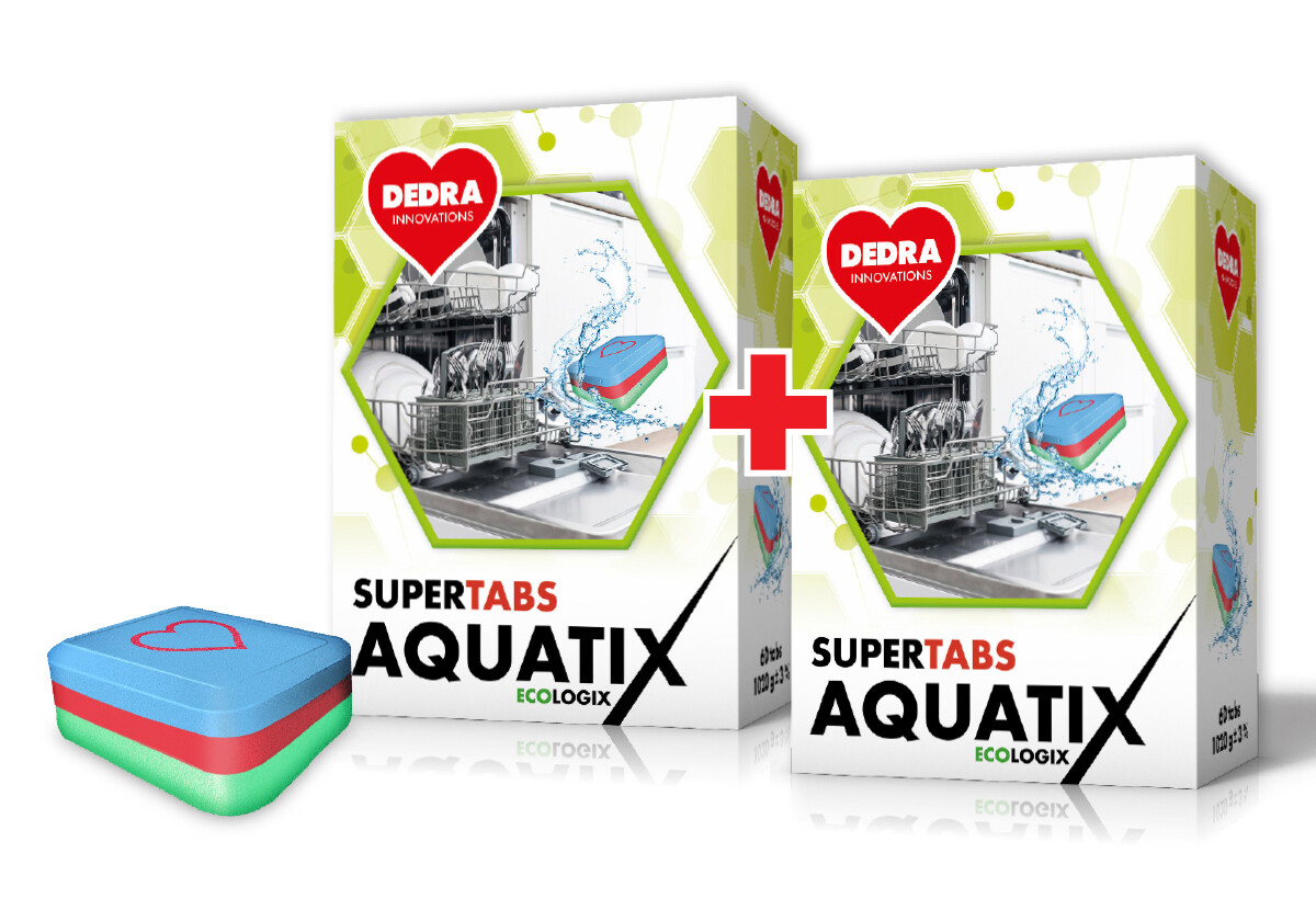 2× AQUATIX | multifunkční tablety do myčky | 120 mytí