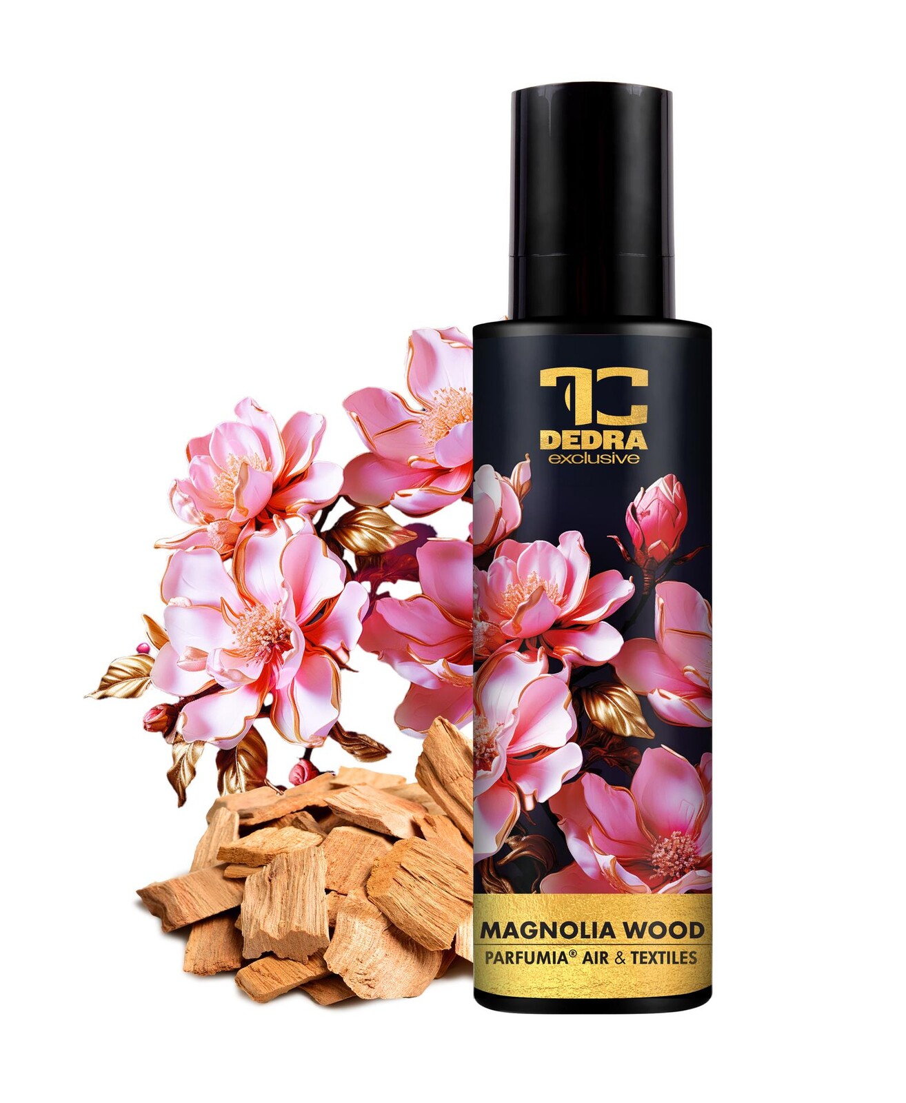 MAGNOLIA WOOD | Osvěžovač vzduchu & textilií | luxusní parfémový sprej | 250 ml
