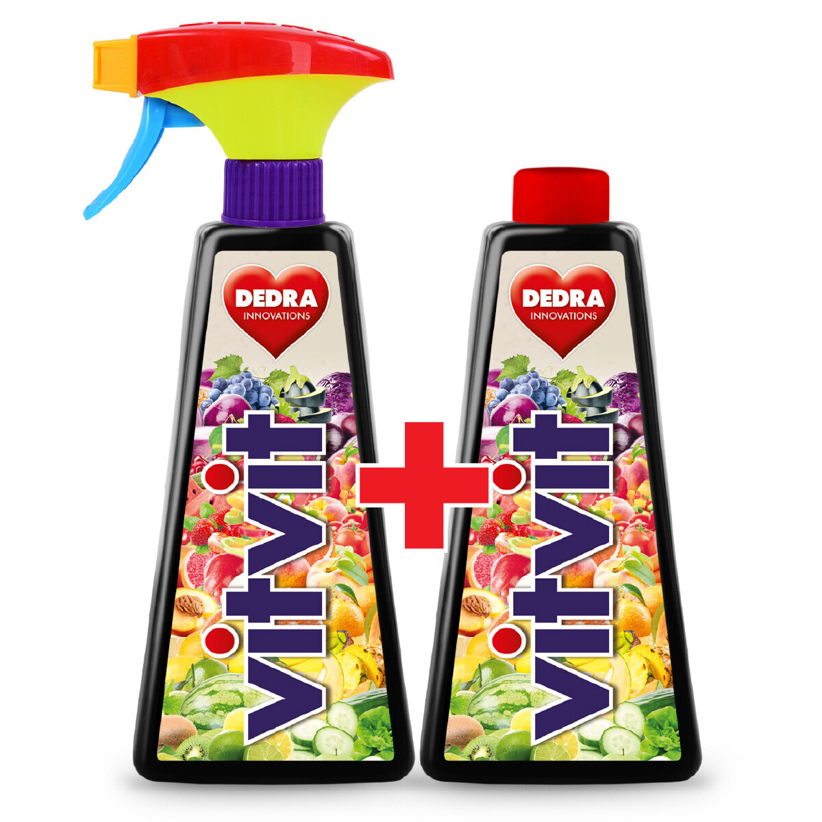 2× VITVIT | Ekologické pěnové mýdlo na mytí ovoce a zeleniny | 2× 500 ml