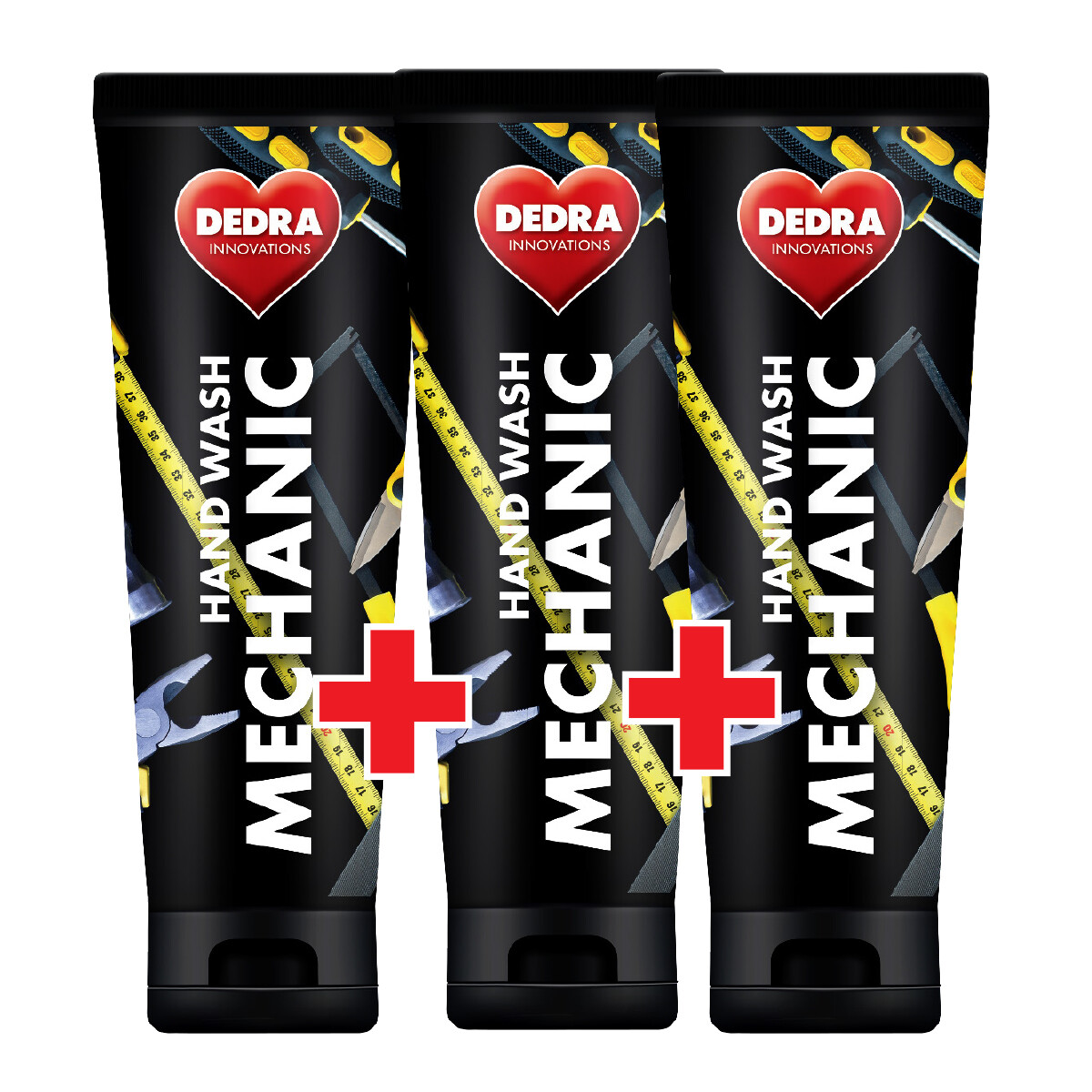 2+1 ZDARMA | MECHANIC | Abrazivní pasta na mytí silně znečistěných rukou | s přírodním abrazivem  3 x 200 ml