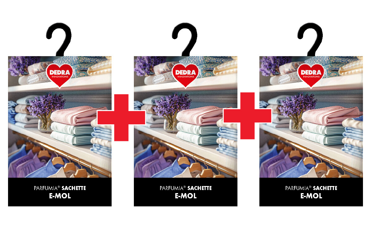 2+1 ZDARMA | E-MOL | vonný sáček proti molům do skříně 3 x 8 g