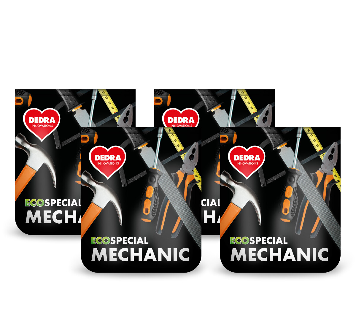 4× MECHANIC | Prací prášek na montérky & mastné pracovní oděvy | extra odmašťovací síla | 4 x 1 kg