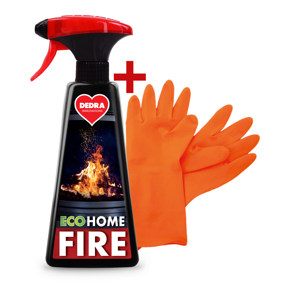 SADA | extra silný čistič skel krbů & kamen | rychlý účinek | HOME FIRE + ZDARMA rukavice 500 ml + 1 pár