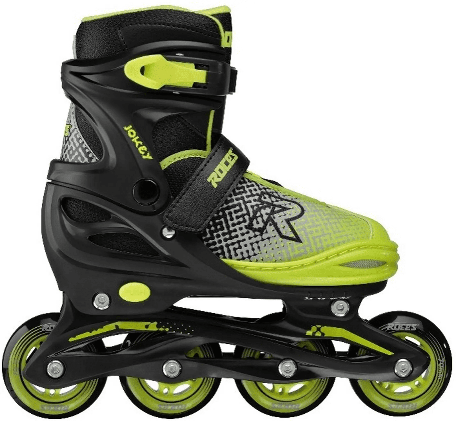 Roces - Jokey X Kids Black/Yellow - kolečkové nastavitelné brusle Velikost (brusle): 26-29