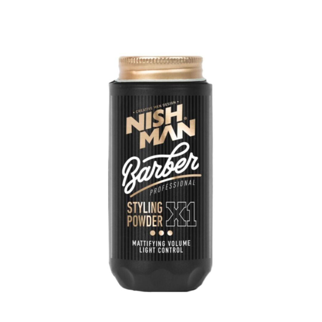 Nishman X1 Barber Styling Powder - objemový pudr se střední fixací, 30 g