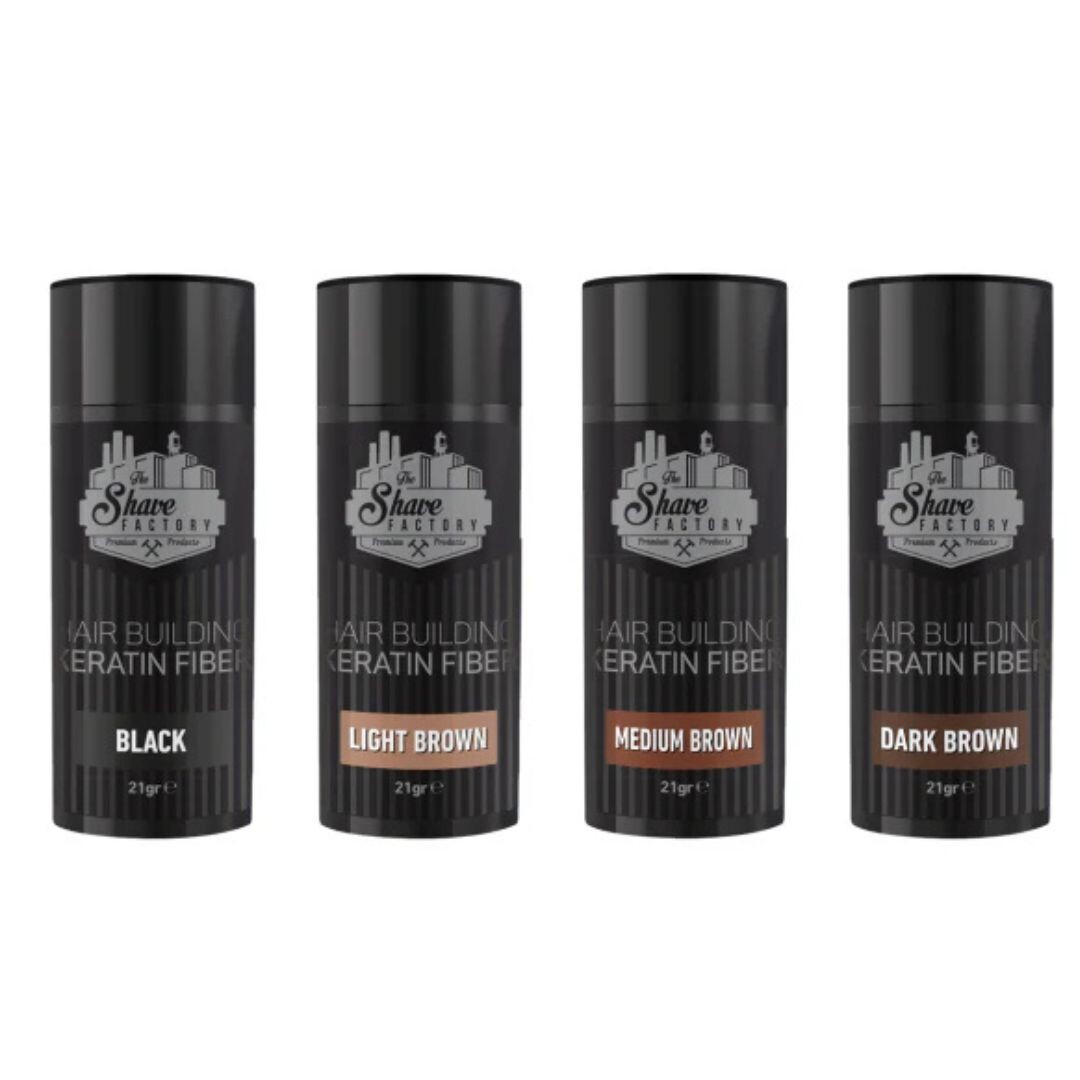 The Shave Factory Hair Building Keratin ﻿Fiber - keratinová vlasová vlákna, 22-27 g (dle varianty)
