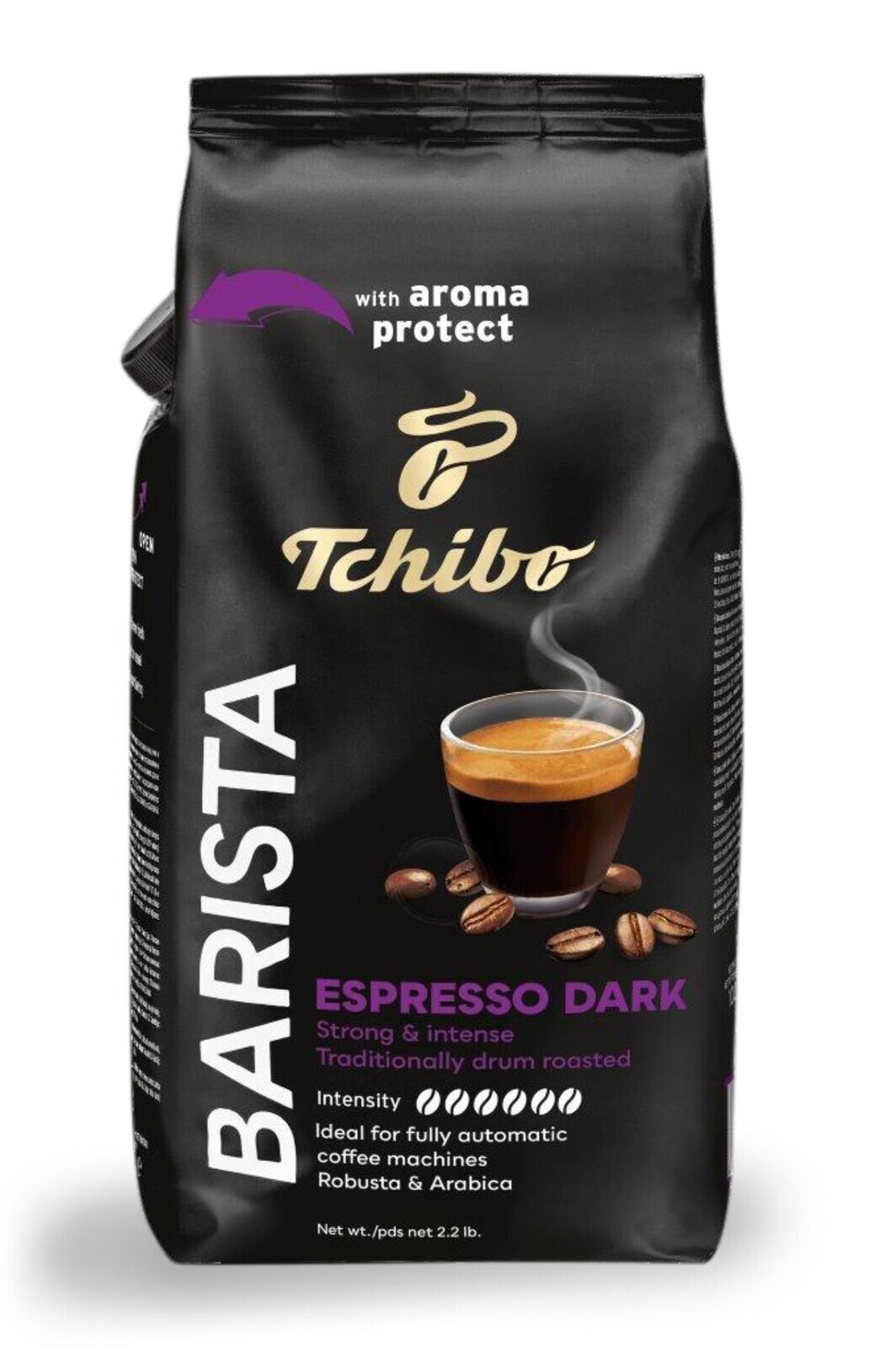Zrnková káva Tchibo - Barista Dark, 1 kg
