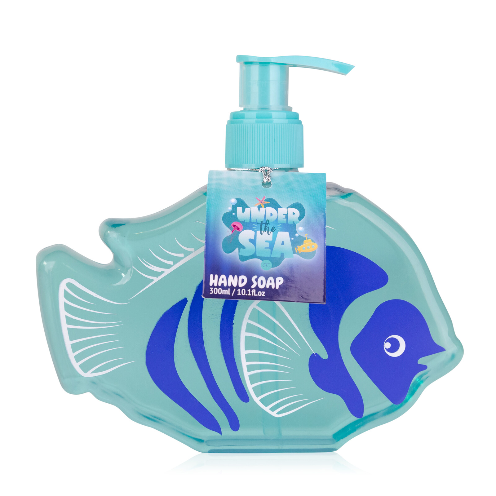 Dětské mýdlo na ruce UNDER THE SEA s pumpičkou ve tvaru ryby - ACCENTRA - 300ml