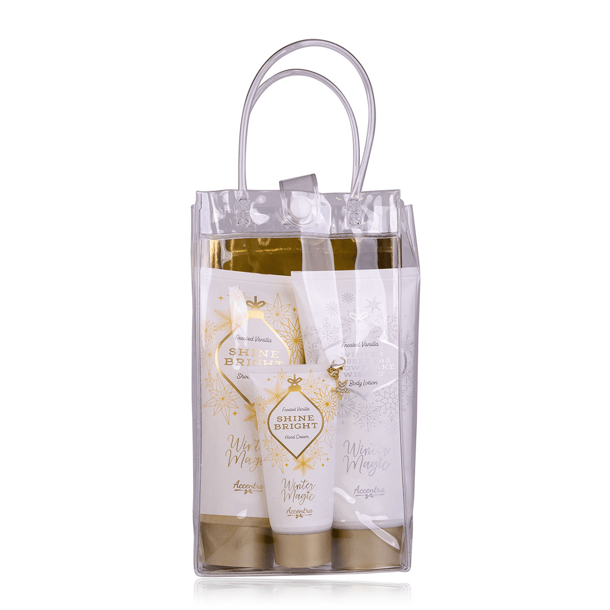 Koupelový set WINTER MAGIC v průhledné taštičce ACCENTRA
