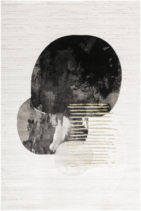 Koberec KASHMIR KR107H černý / zlatý