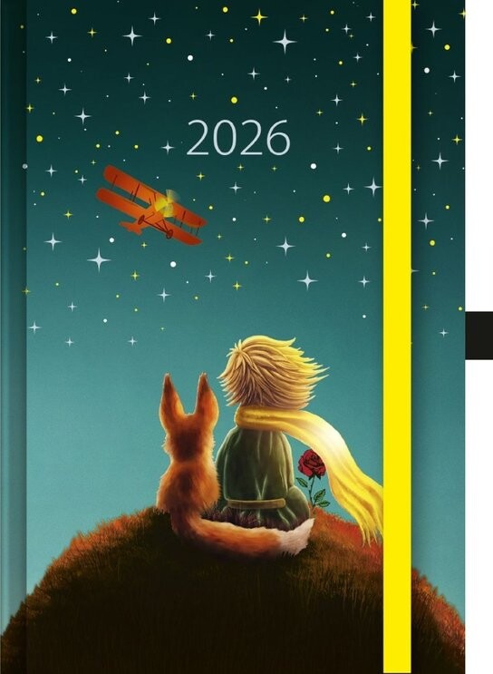 Týdenní diář 2026 A5 Art Malý princ s gumičkou