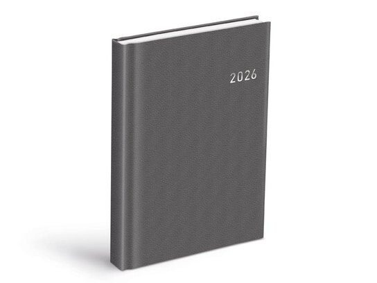 Diář 2026 D801 PVC dark gray