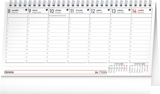 Plánovací kalendář 2026 - stolní kalendář