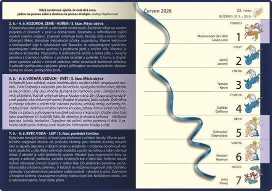 Lunární diář 2026