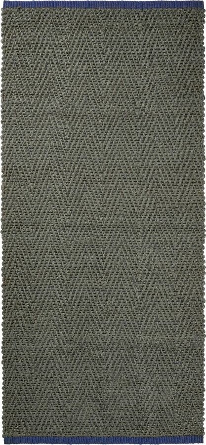 Tmavě zelený jutový běhoun 70x150 cm Notes – Mette Ditmer Denmark